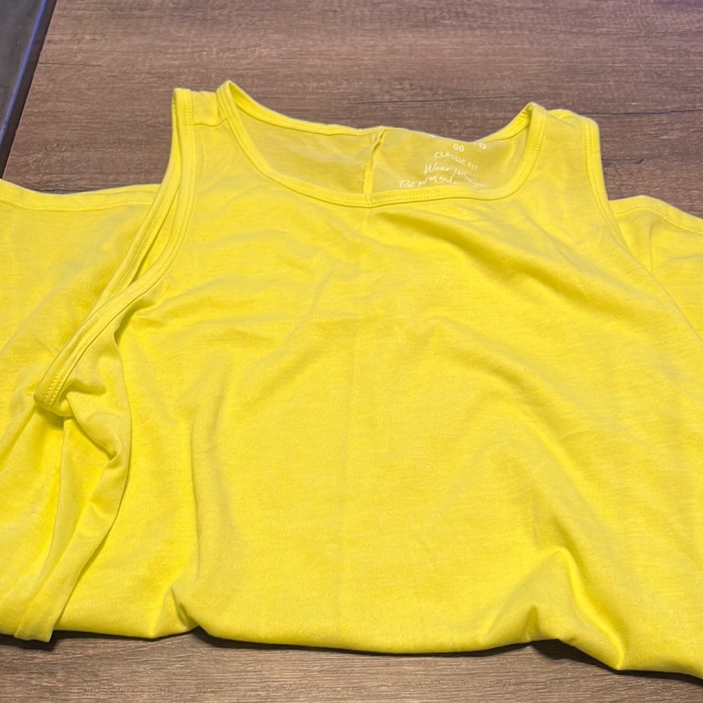 Classic fit neon tank.